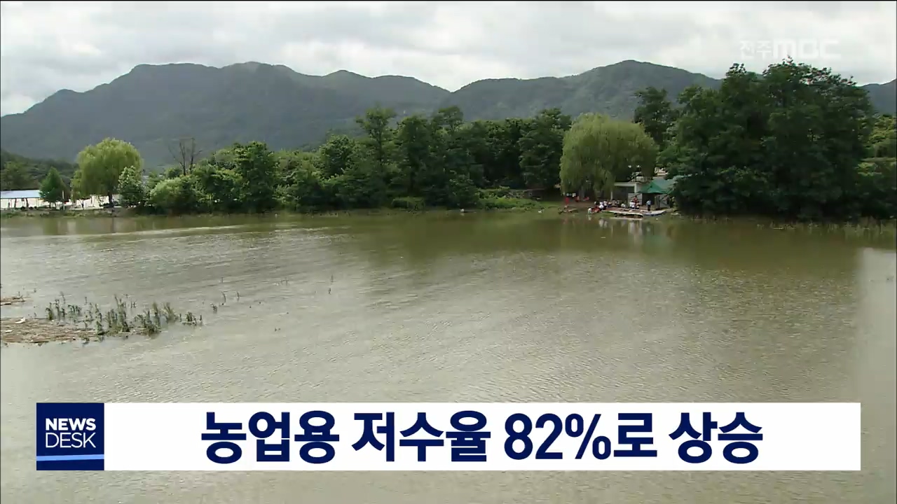 농업용 저수지 저수율 82%로 급등