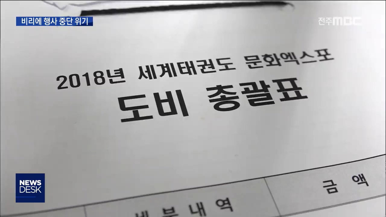 태권도문화엑스포 내년 개최 불투명