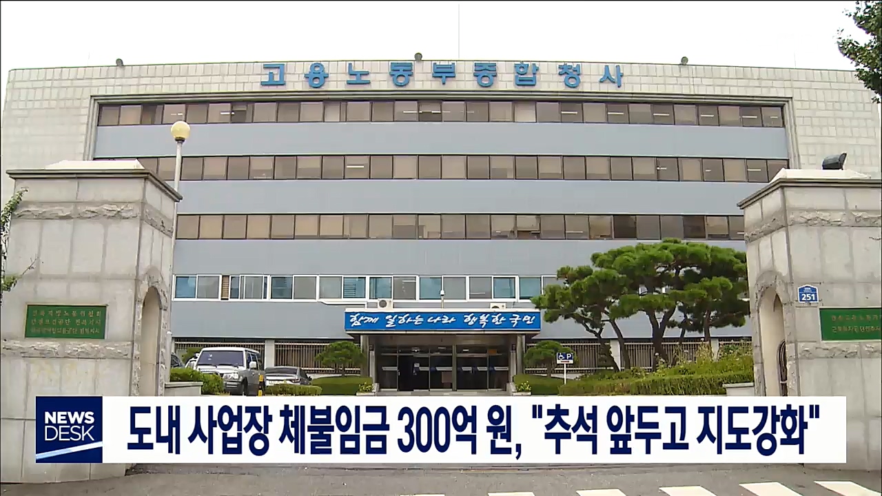 전북 체불임금 300억 원 웃돌아