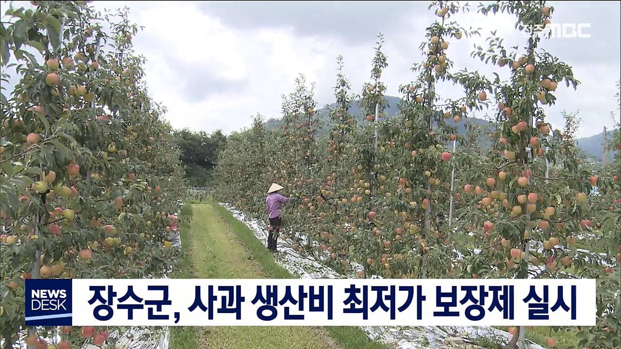 사과 생산비 최저가 보장제