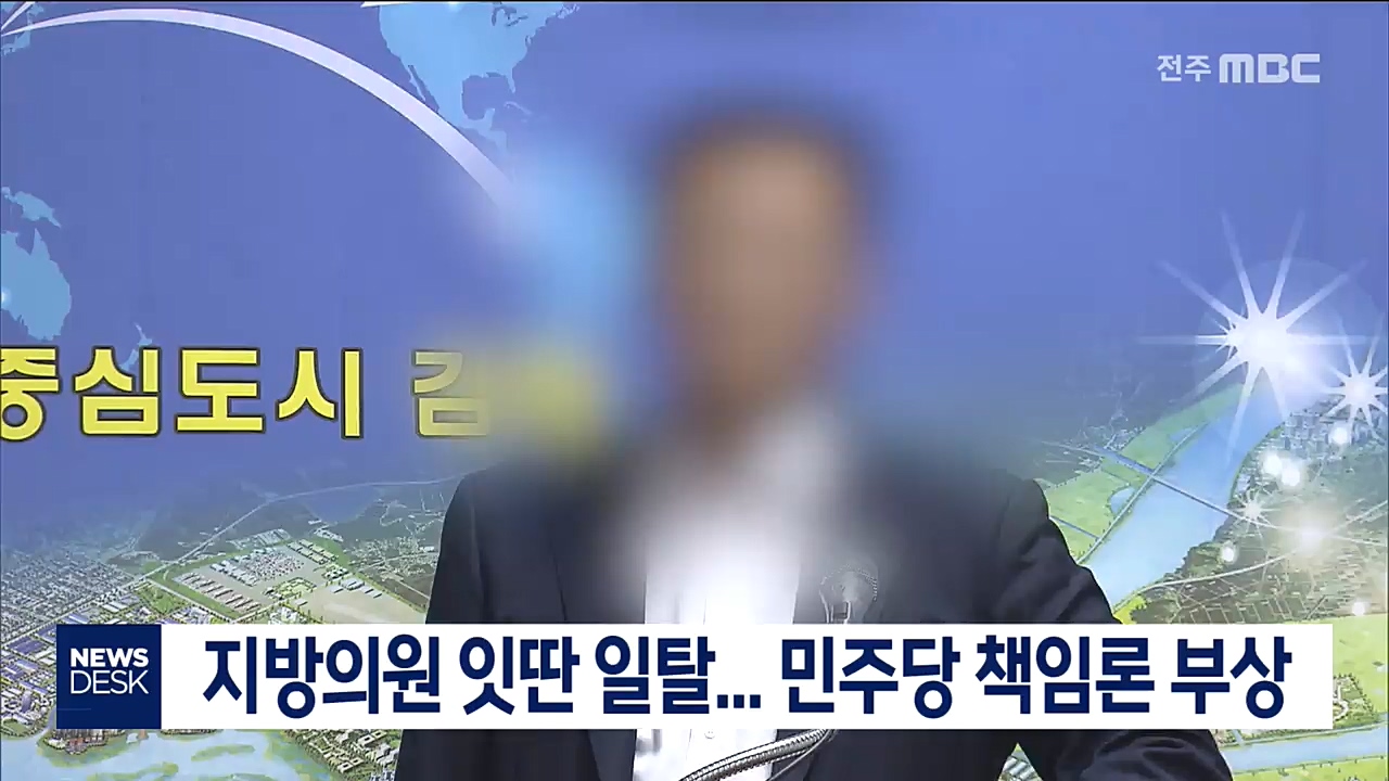 지방의원 잇딴 일탈, 민주당 뭐하나