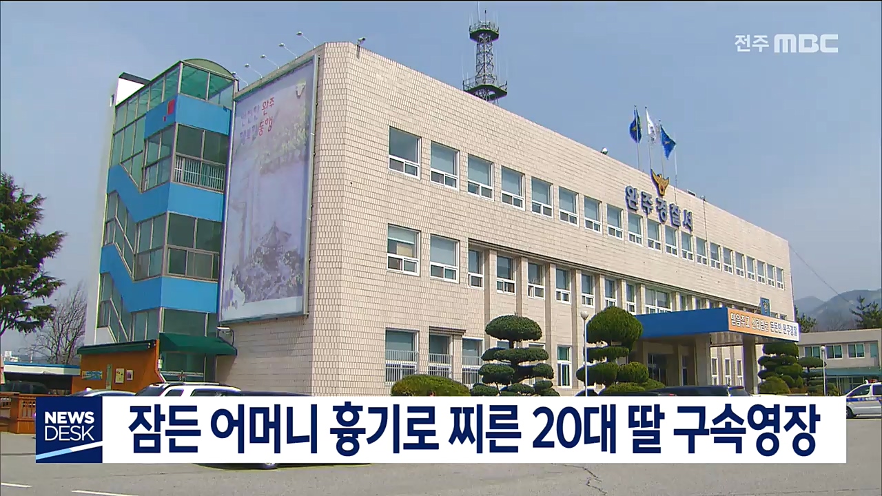 잠든 어머니 흉기로 찌른 20대 딸 구속영장