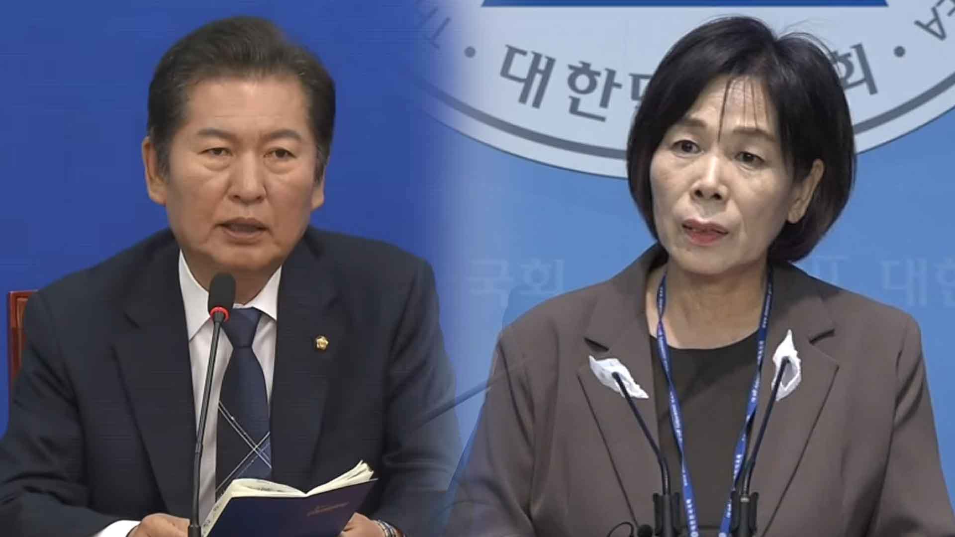 의사봉 손에 쥔 강경파 의원들..