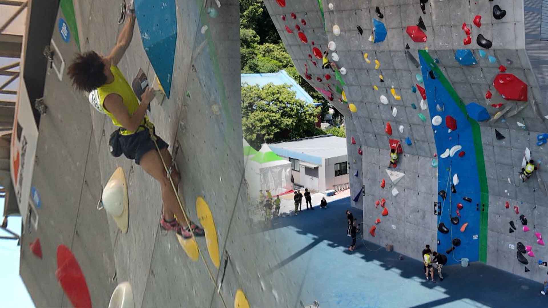 15m 아찔한 암벽 타기..국가대표 향해 '성큼'