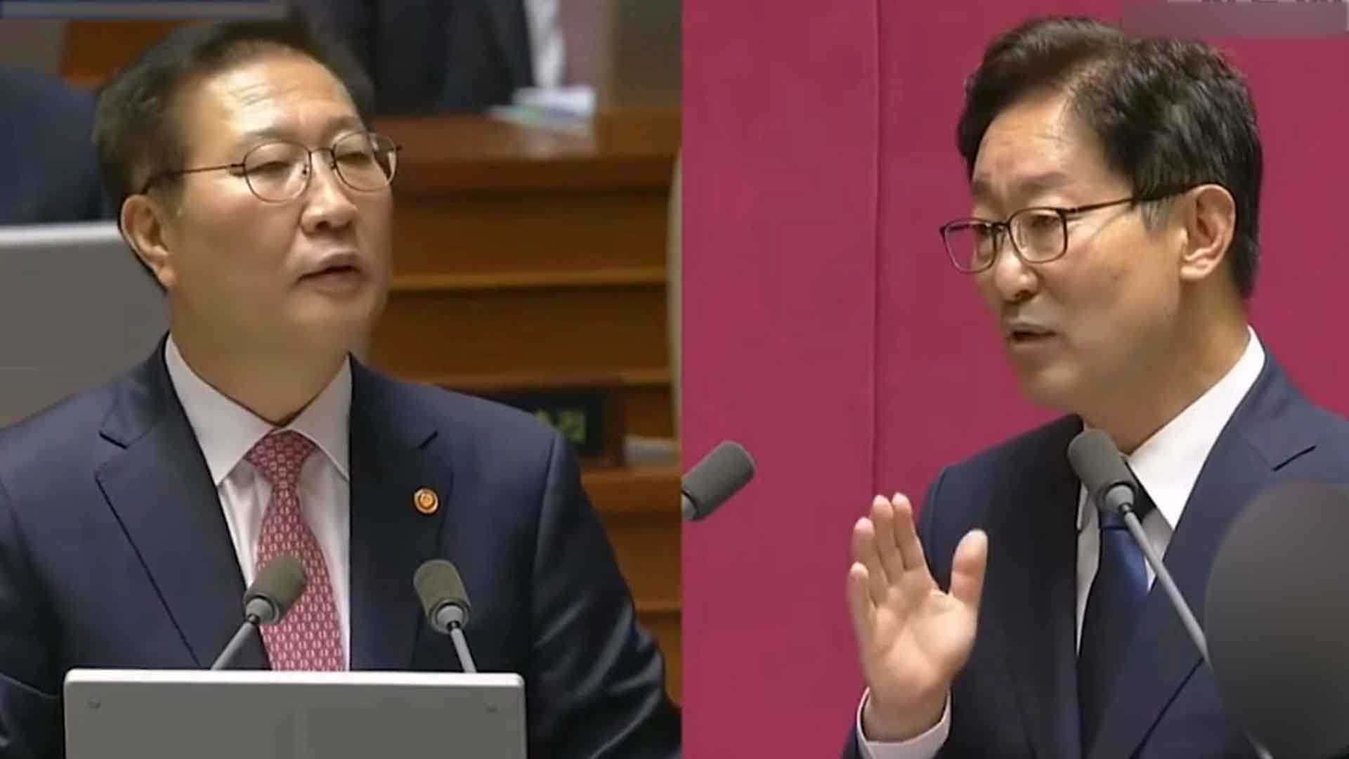 법무장관 VS 전 법무장관 “그렇게 살지 말아라” “충고는 감사히...”[현장영상]